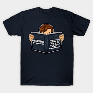 Bibliovert Book lover bookworms introvert gift idea present T-Shirt
